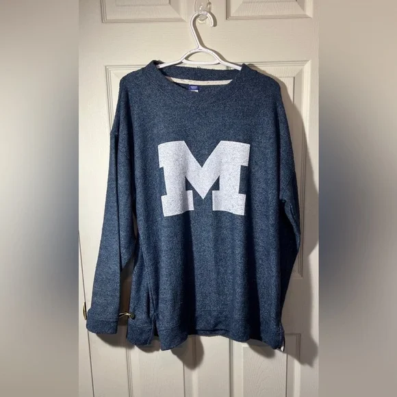 Vintage Ladies Michigan Long Sleeve XXL Fleece Sweater Sweatshirt - Picture 16 of 16